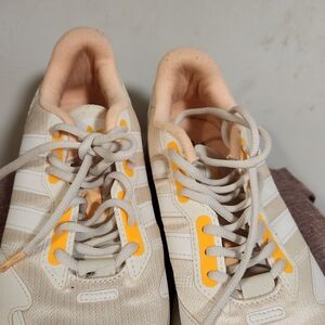 Adidas Cream and White Sneakers